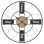 Ρολόι Τοίχου Μεταλλικό Μαύρο-Χρυσό inart 80εκ. 3-20-977-0317 (Υλικό: Μεταλλικό, Χρώμα: Μαύρο) – inart – 3-20-977-0317