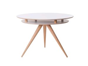 Τραπέζι Triad White Φ105X75 cm