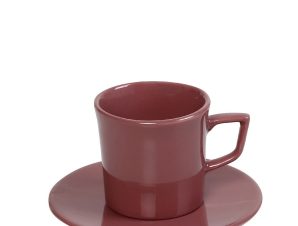 Φλυτζάνι Espresso Stoneware Pomegranate Dusty Pink Essentials ESPIEL 100ml OWD105K6 (Χρώμα: Ροζ, Υλικό: Stoneware) – ESPIEL – OWD105K6