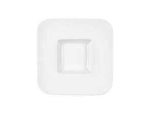 Πιάτο Φαγητού Πορσελάνης Τετράγωνο Λευκό Art Et Lumiere 27x27x4εκ. 07111 (Υλικό: Πορσελάνη, Χρώμα: Λευκό) – Art Et Lumiere – lumiere_07111